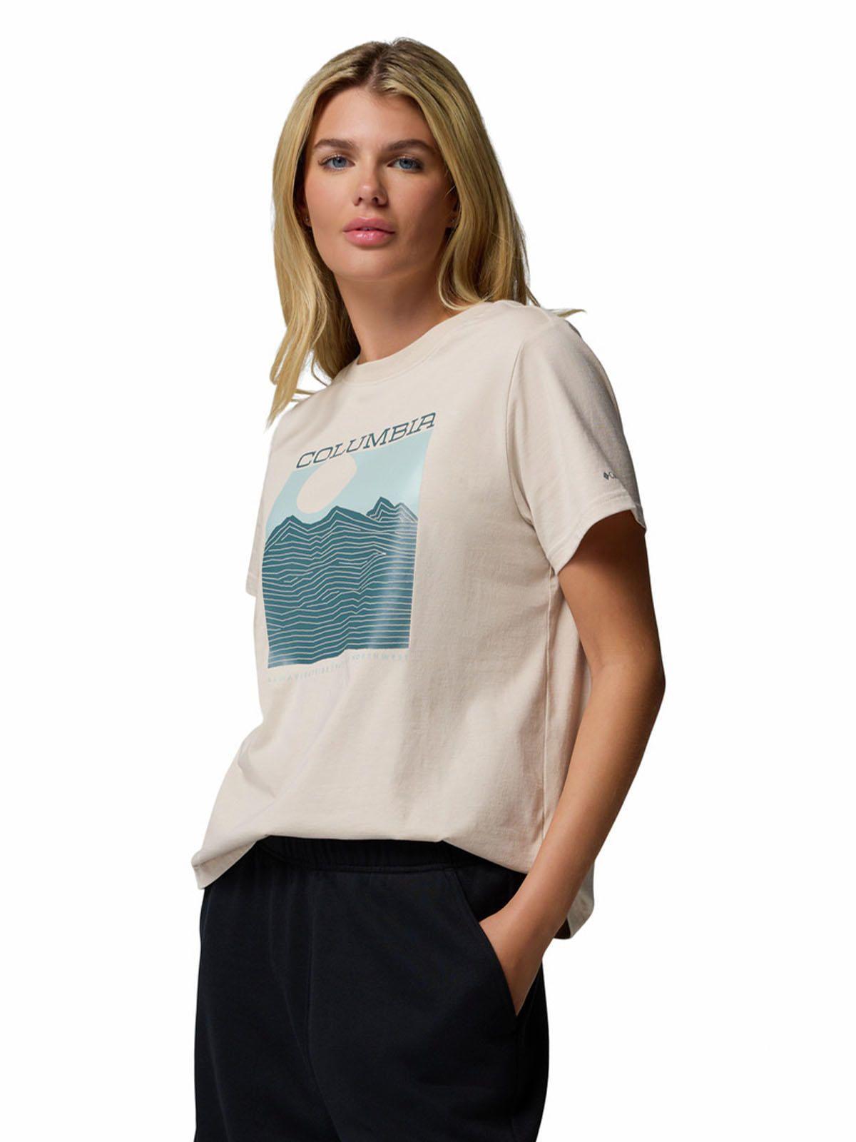 Polera M/L Mujer Rolling Bend Graphic Gris-1