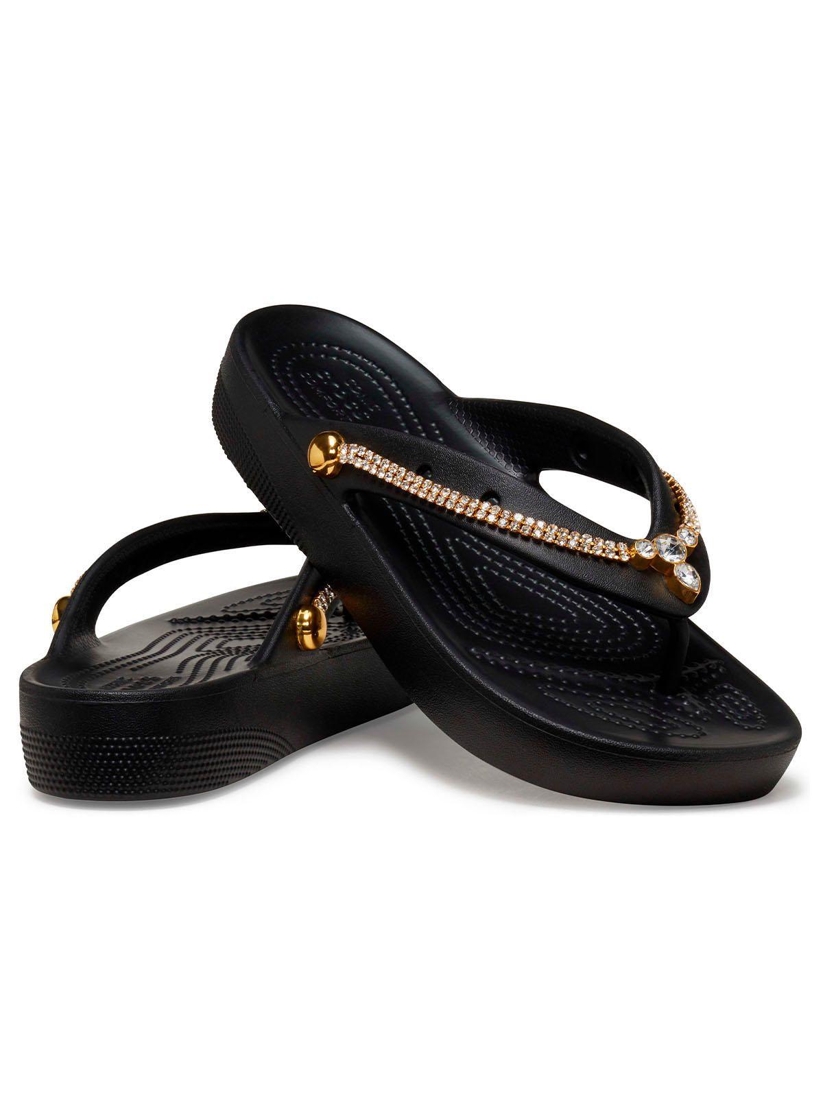 Sandalia Crocs Mujer Tiara Flip Negro-3