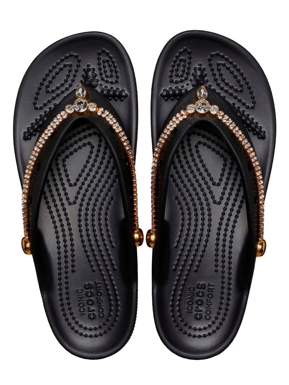 Sandalia Crocs Mujer Tiara Flip Negro-4