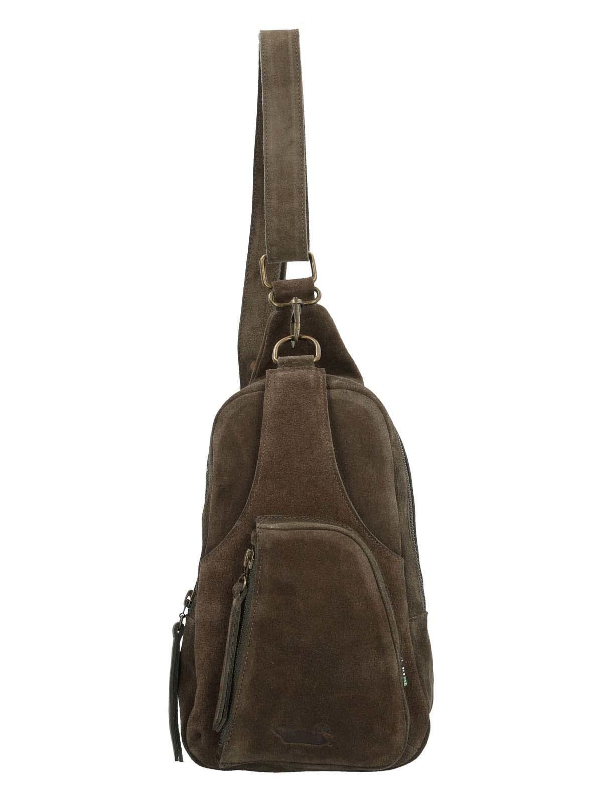 Banano Cuero Mujer Flynn Cross Oliva-0