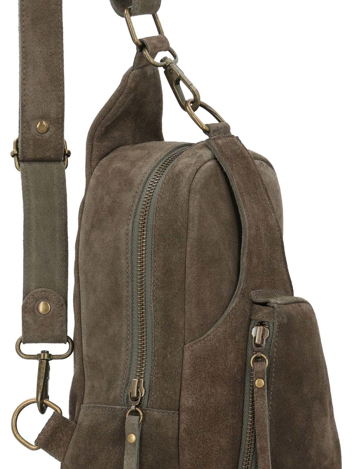 Banano Cuero Mujer Flynn Cross Oliva-3