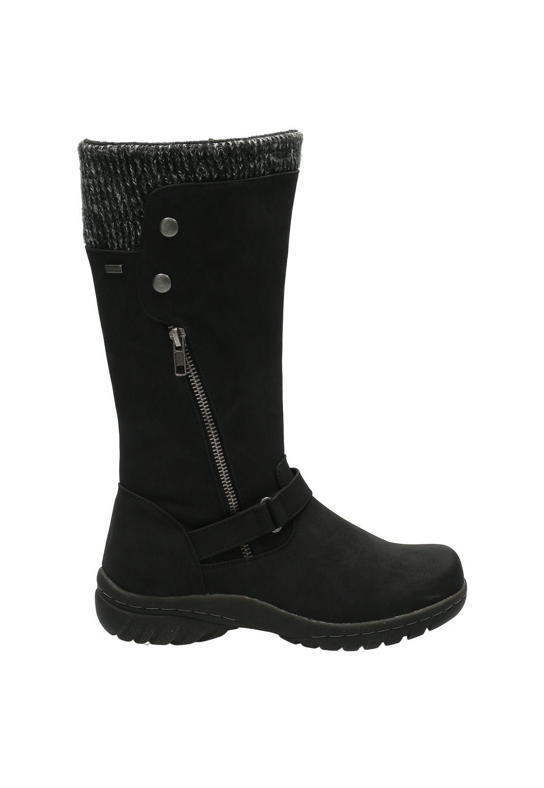 Bota Mujer Glen Negro-1