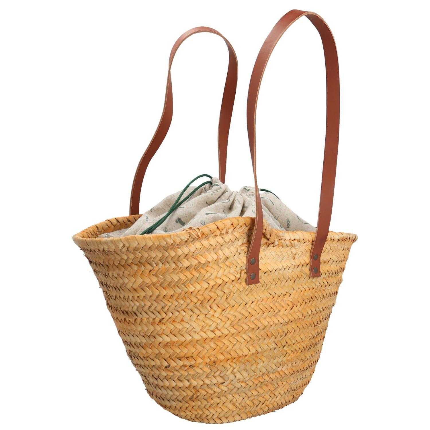 Cartera Rafia Mujer RKF Malaga Beige-4