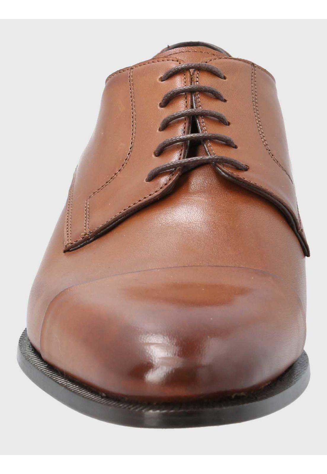 Zapato Italiano Hombre Cuero Morati Café-3