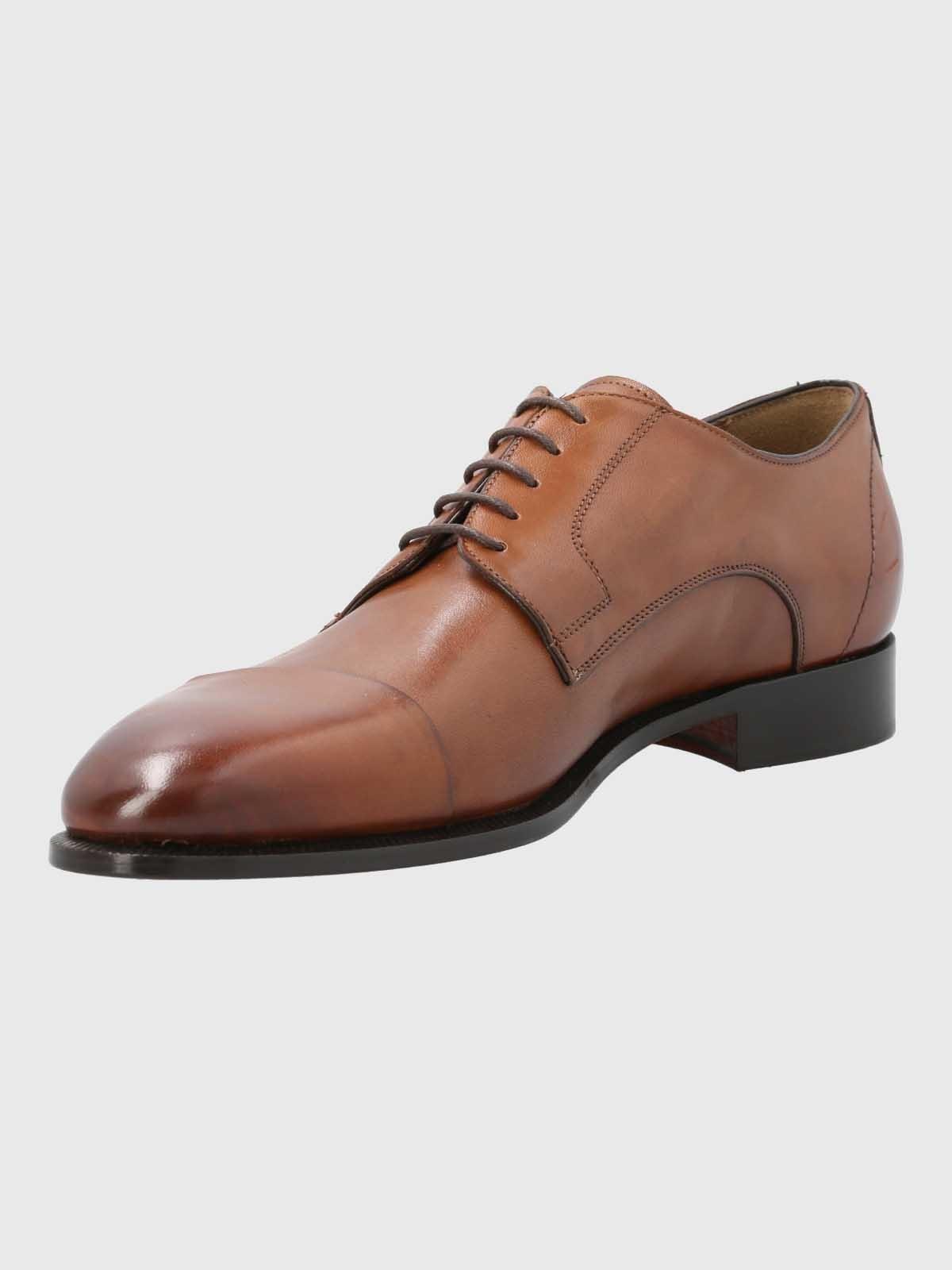 Zapato Italiano Hombre Cuero Morati Café-4