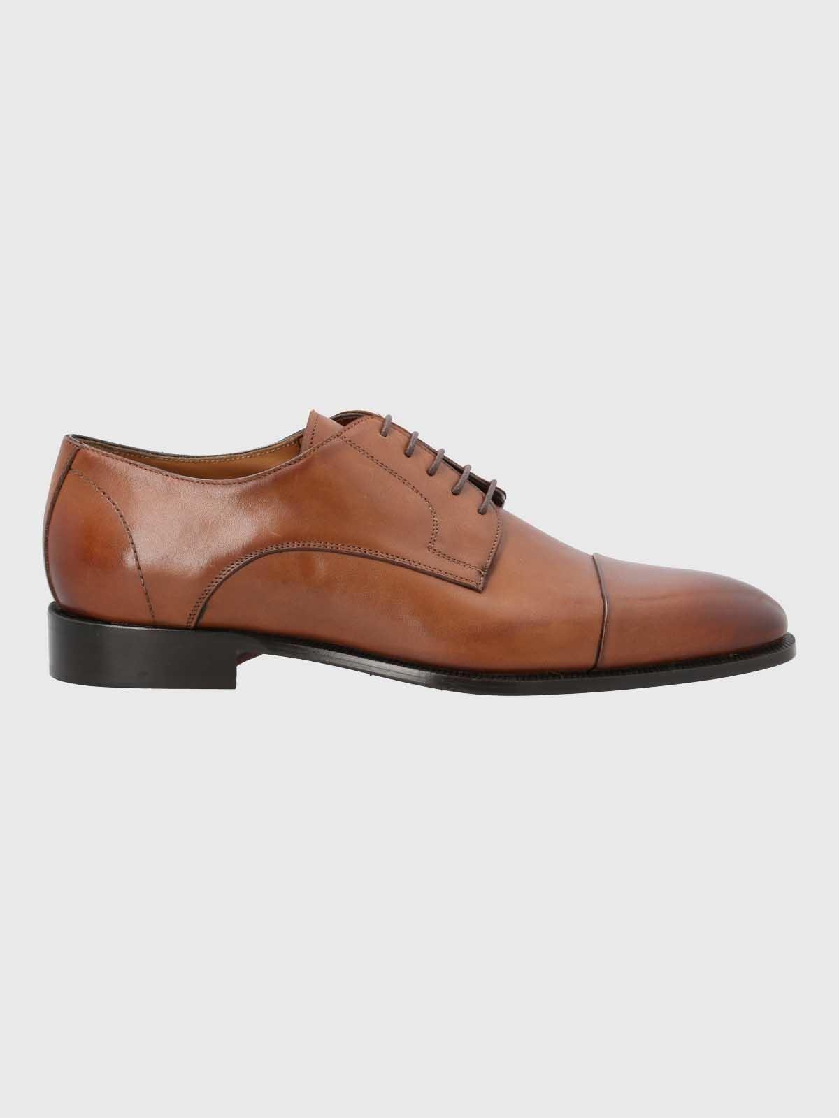 Zapato Italiano Hombre Cuero Morati Café-1