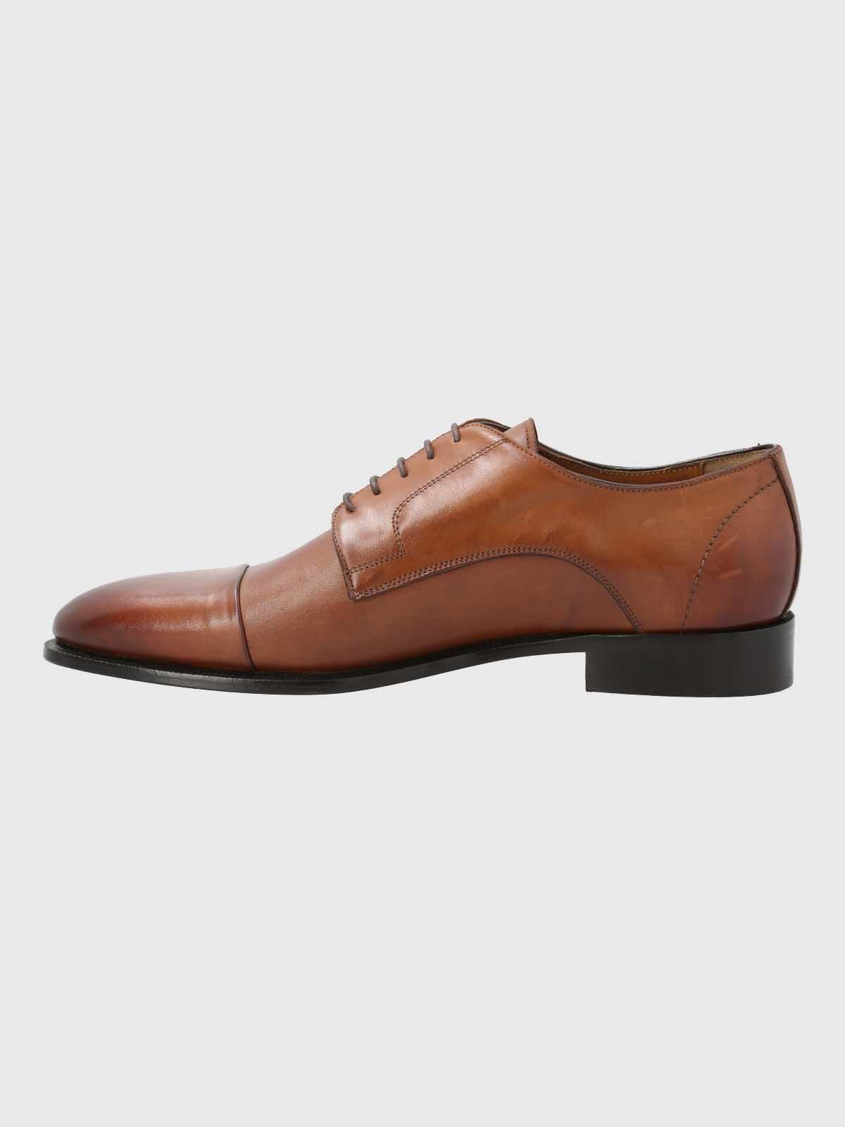 Zapato Italiano Hombre Cuero Morati Café-5