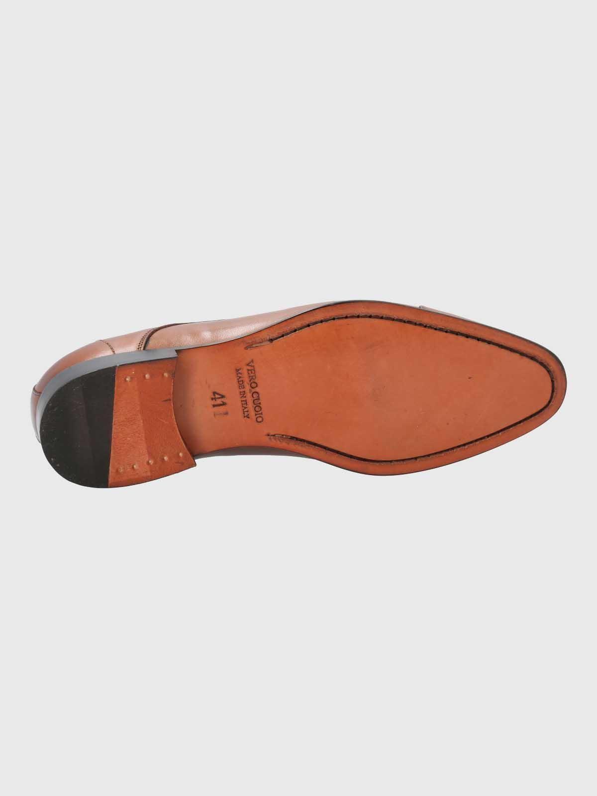 Zapato Italiano Hombre Cuero Morati Café-7