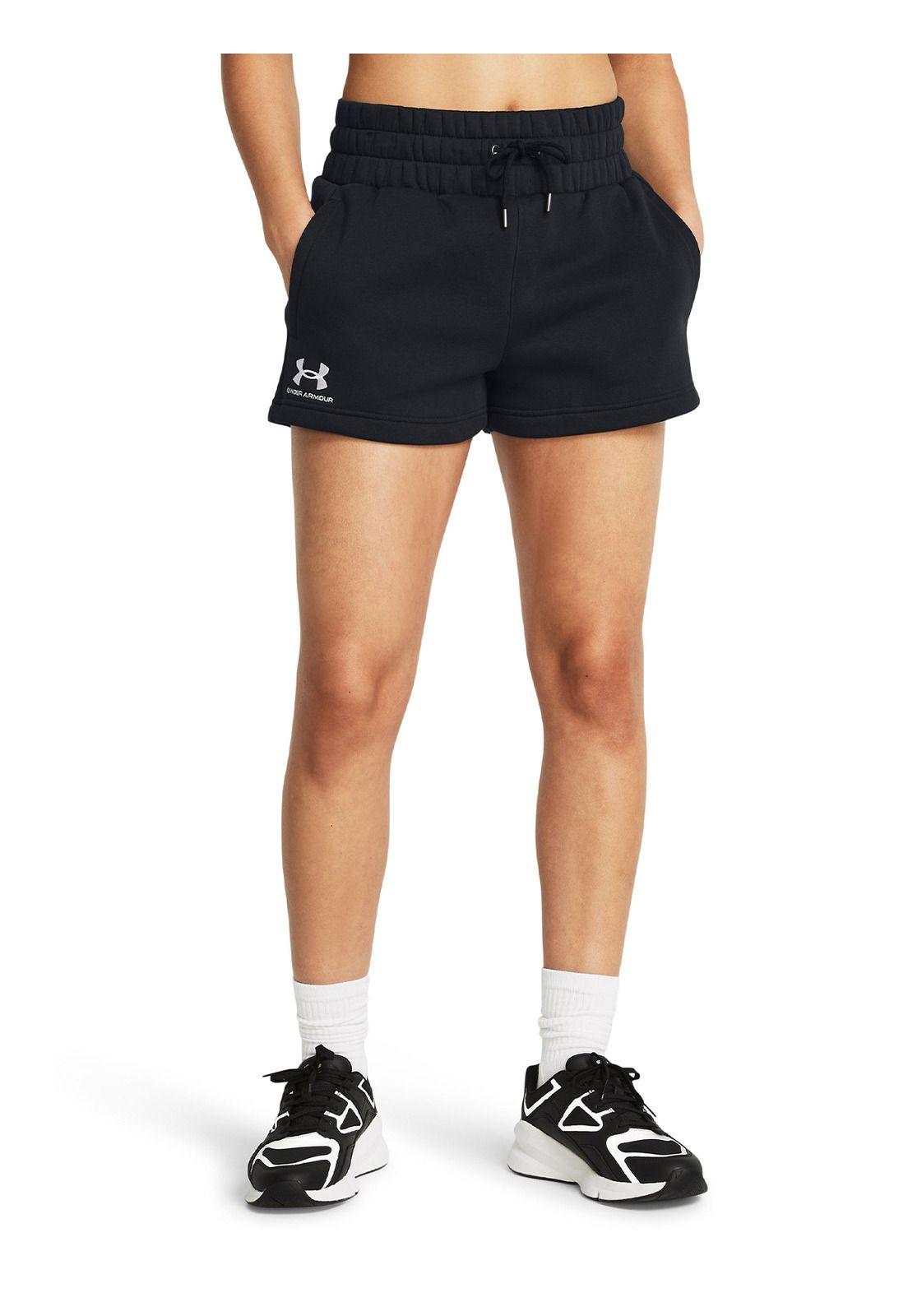 Shorts De Polar UA Icon para Mujer Negro-3