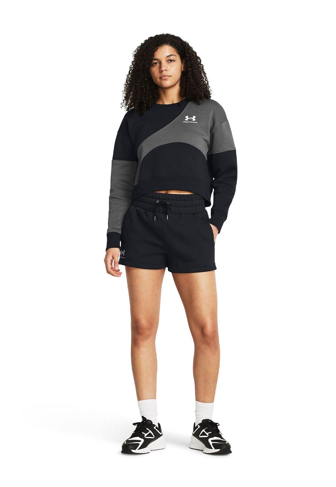 Shorts De Polar UA Icon para Mujer Negro-5
