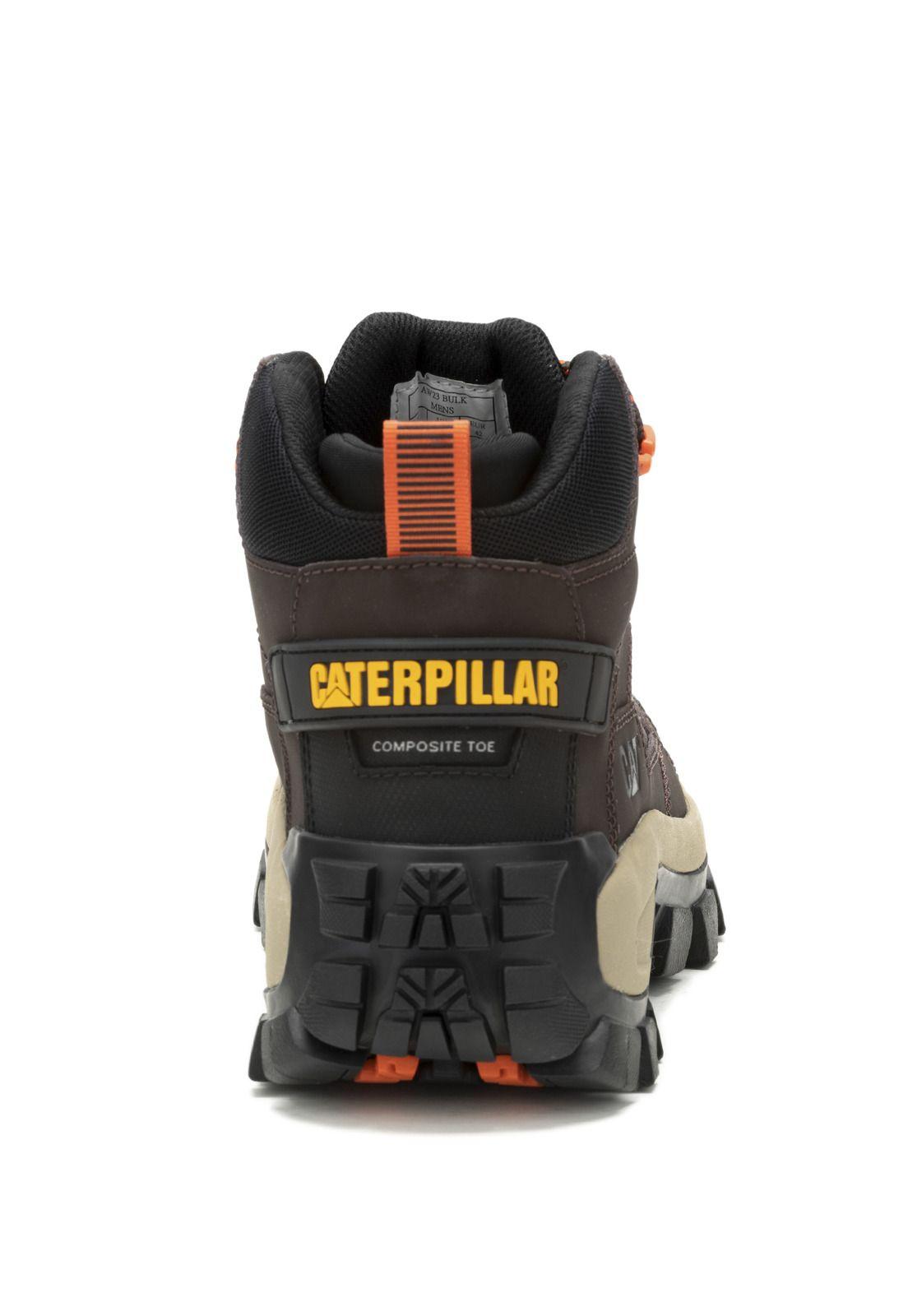 Bota cuero Invader Mid Vent Ct Café Hombre-4