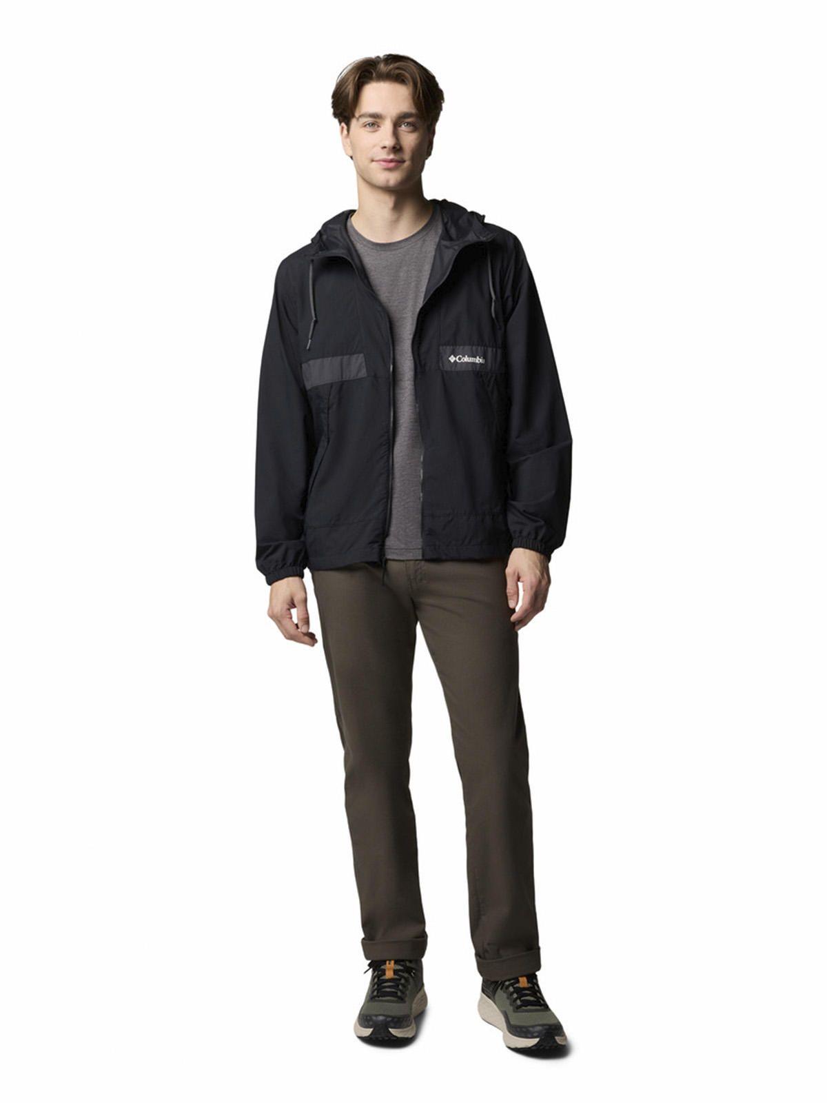 Cortaviento Hombre Spire Valley Hooded Negro-5