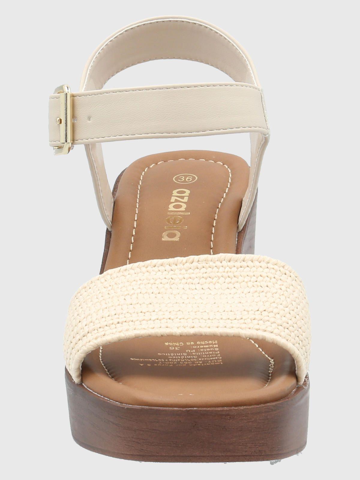 Sandalia Mujer Filippo Beige -3