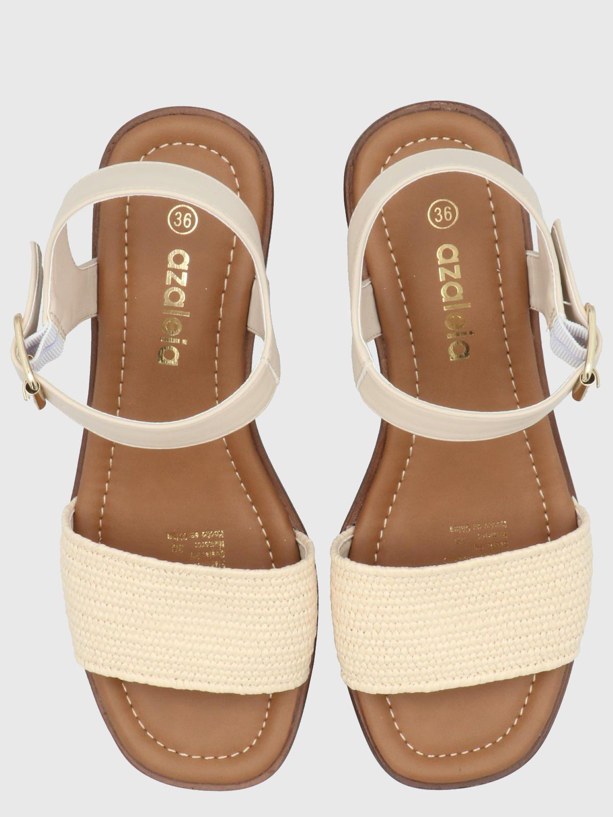 Sandalia Mujer Filippo Beige -6