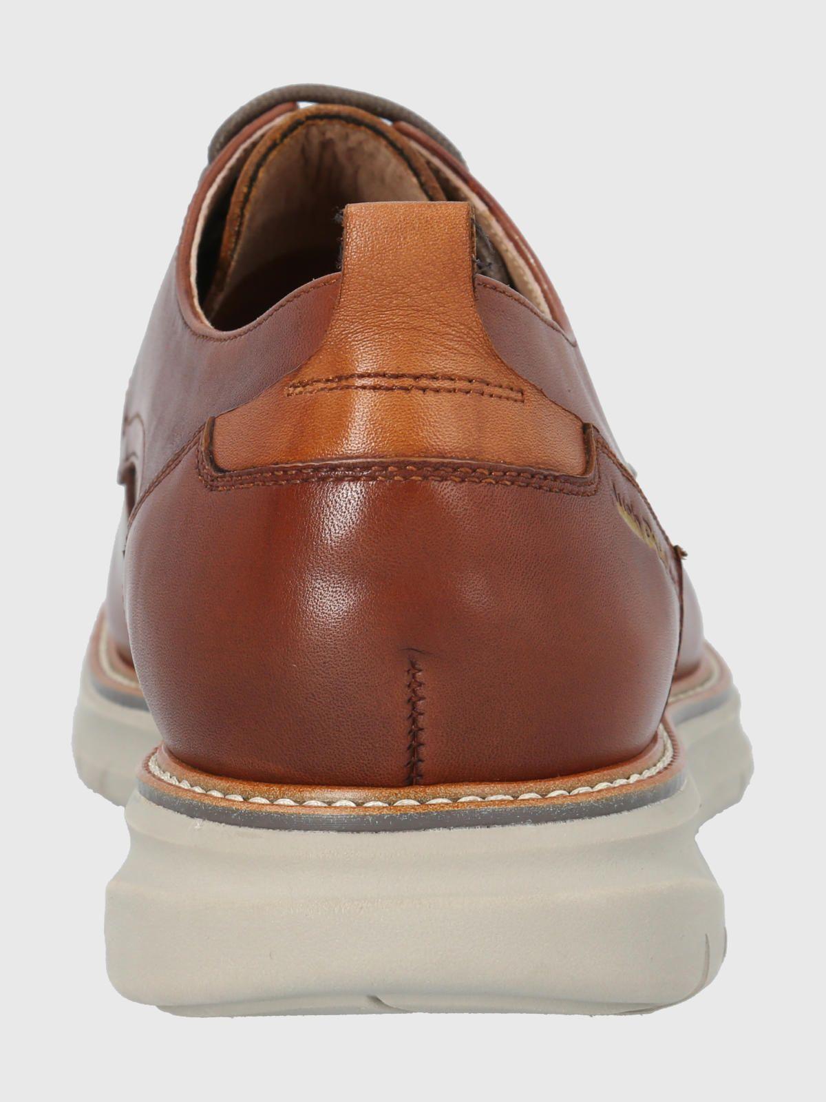Zapato Cuero Café Hombre Rustic -5