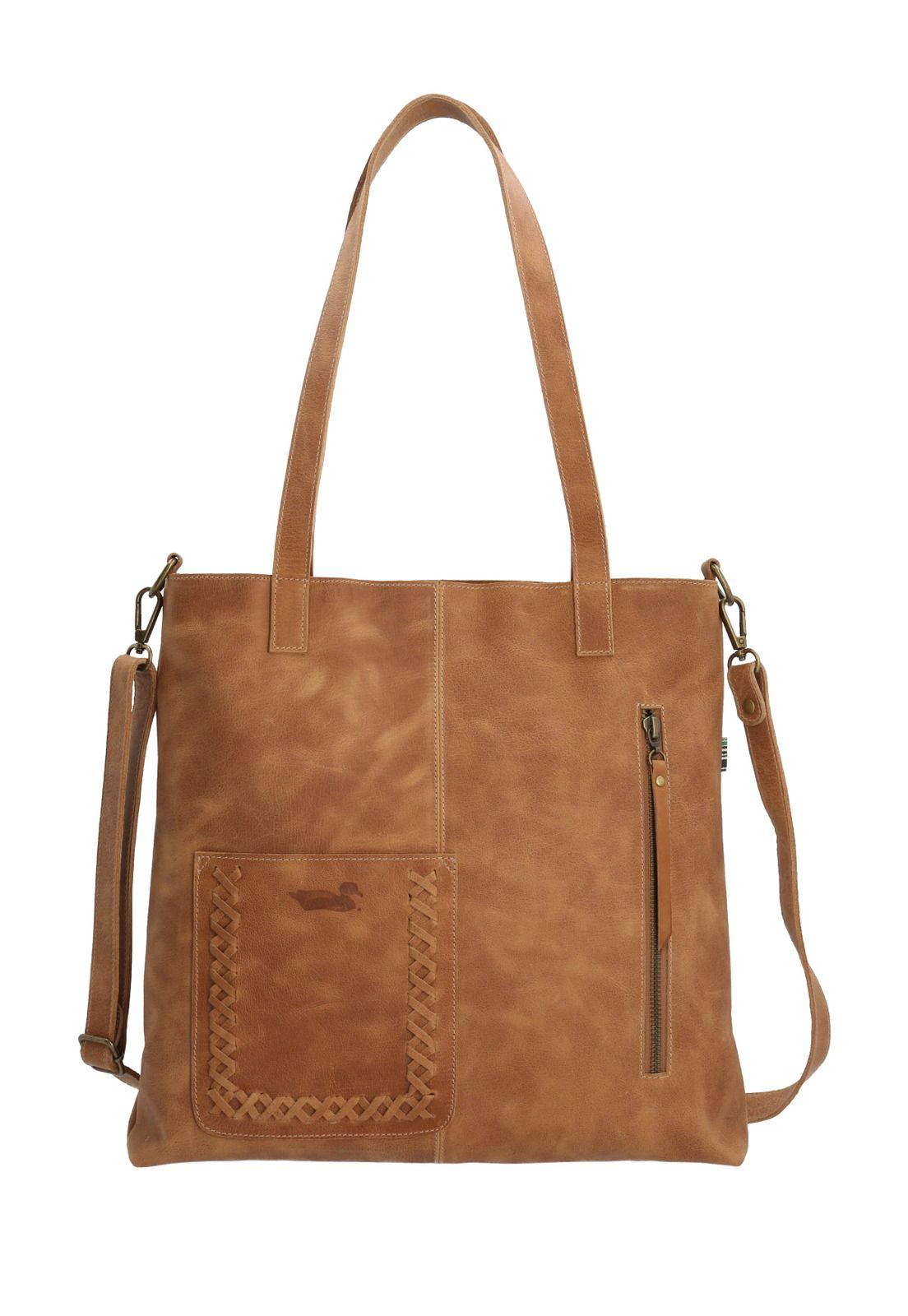 Cartera Cuero Café Claro Brady Bag Mujer-0