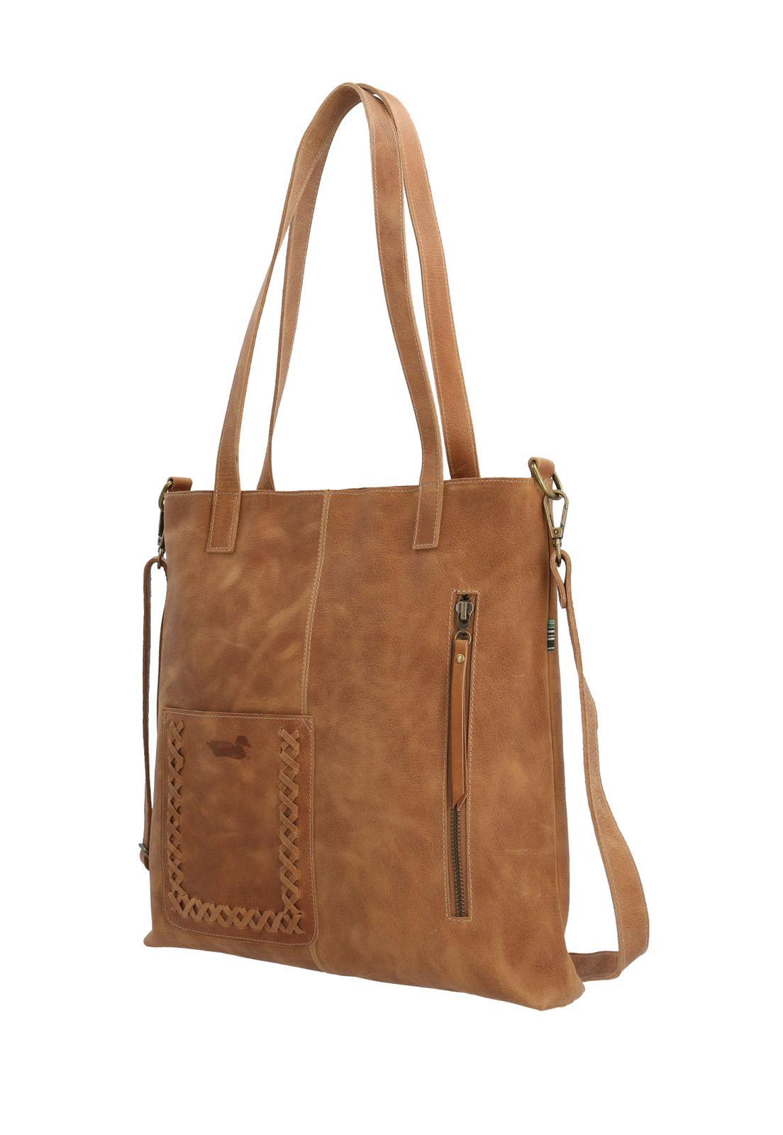 Cartera Cuero Café Claro Brady Bag Mujer-1