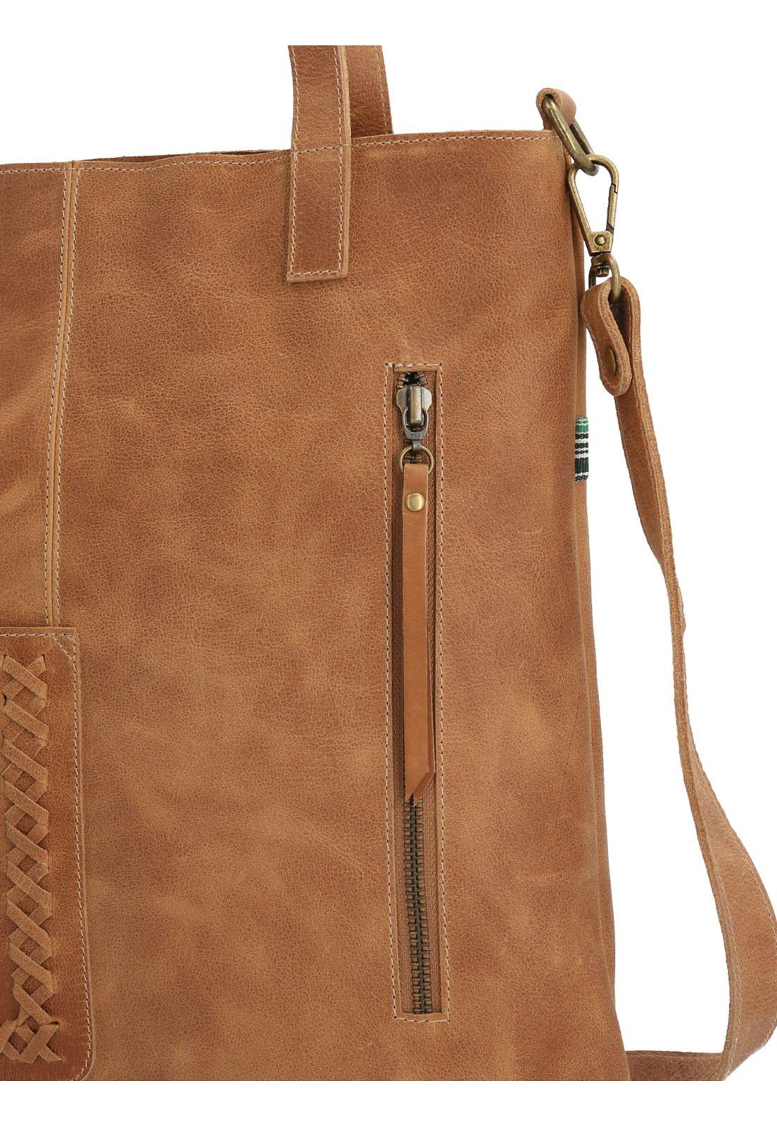 Cartera Cuero Café Claro Brady Bag Mujer-3