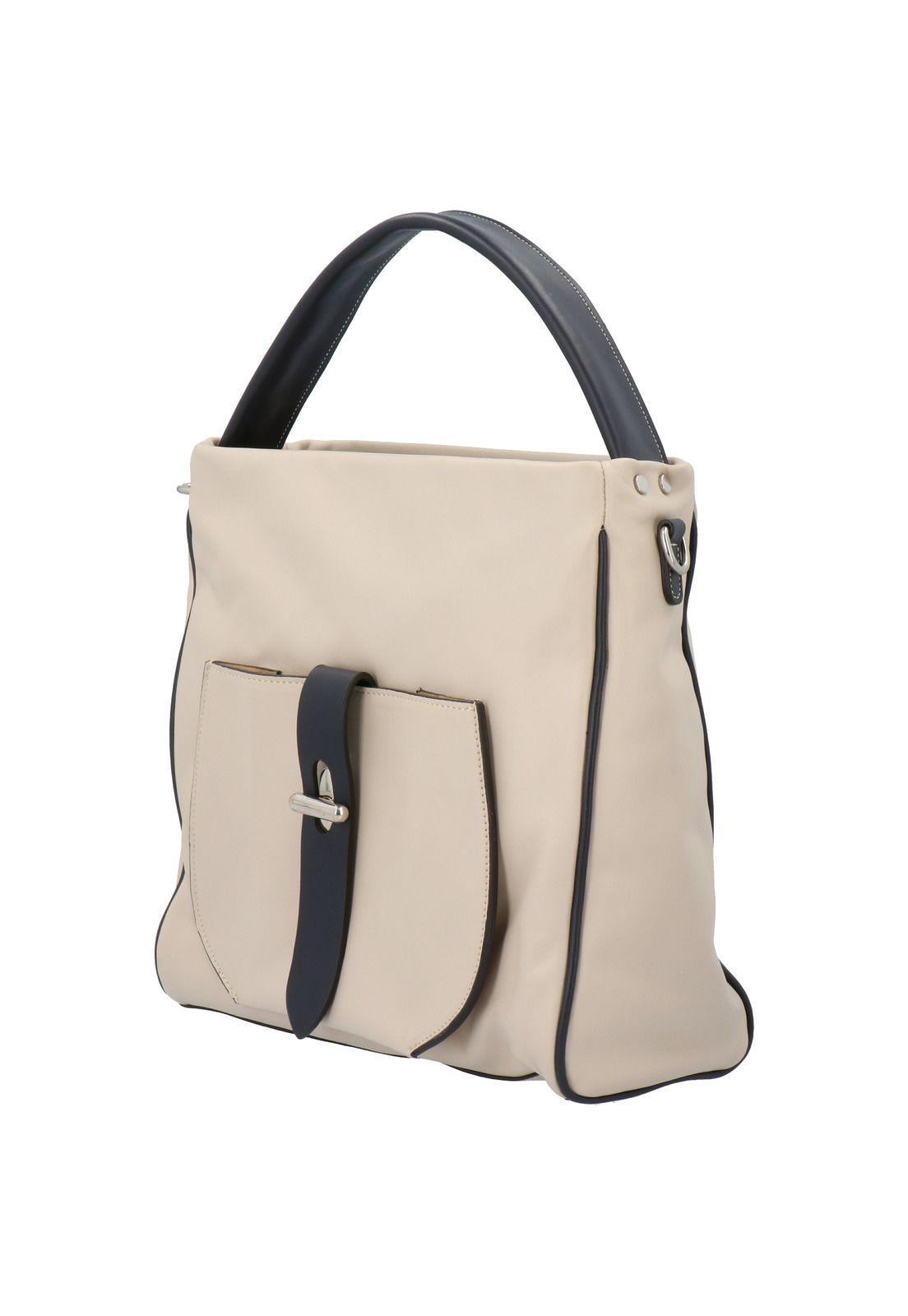 Cartera Cuero Silene Bag Beige Mujer-1