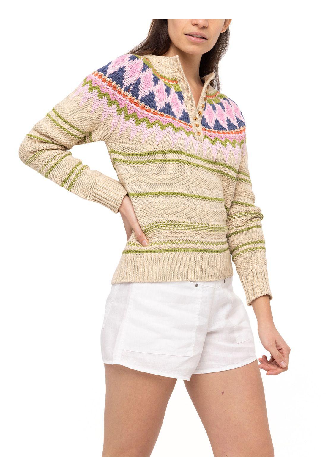 Sweater Algodón Orgánico Coucou Durazno Mujer-3