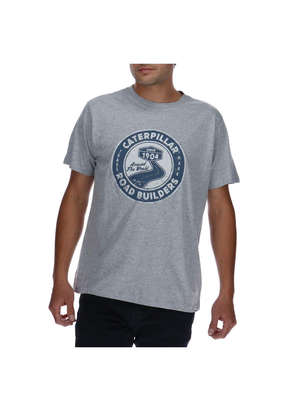 Polera Mc Hombre Vintage Road Tee Algodón Gris-0
