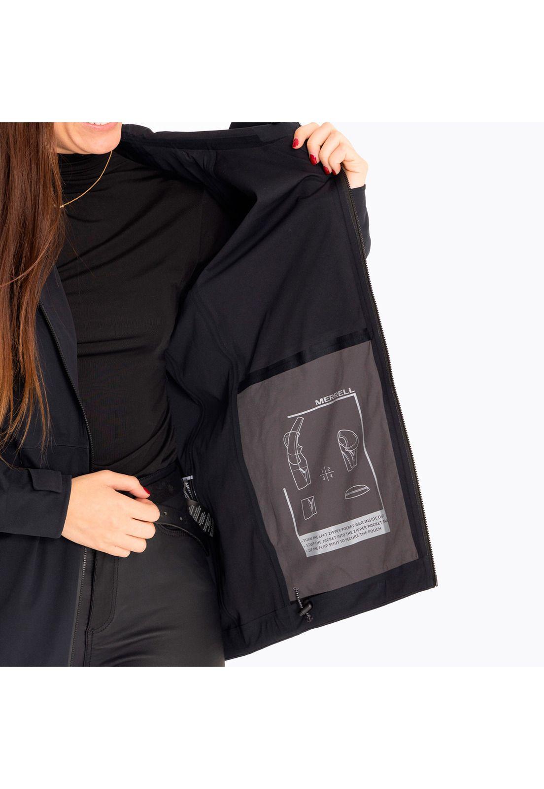 Impermeable Mujer Whisper Rain Shell Negro-9