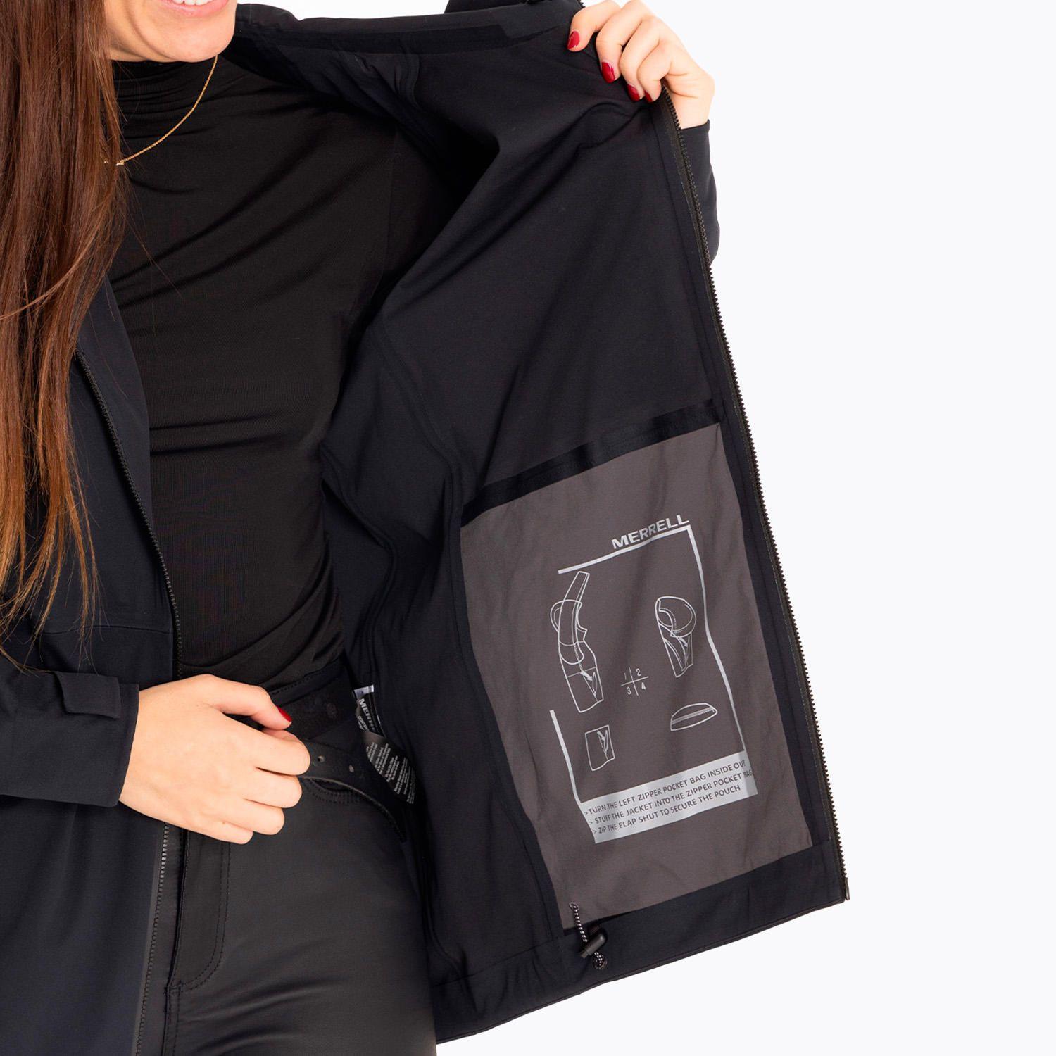 Impermeable Mujer Whisper Rain Shell Negro-9