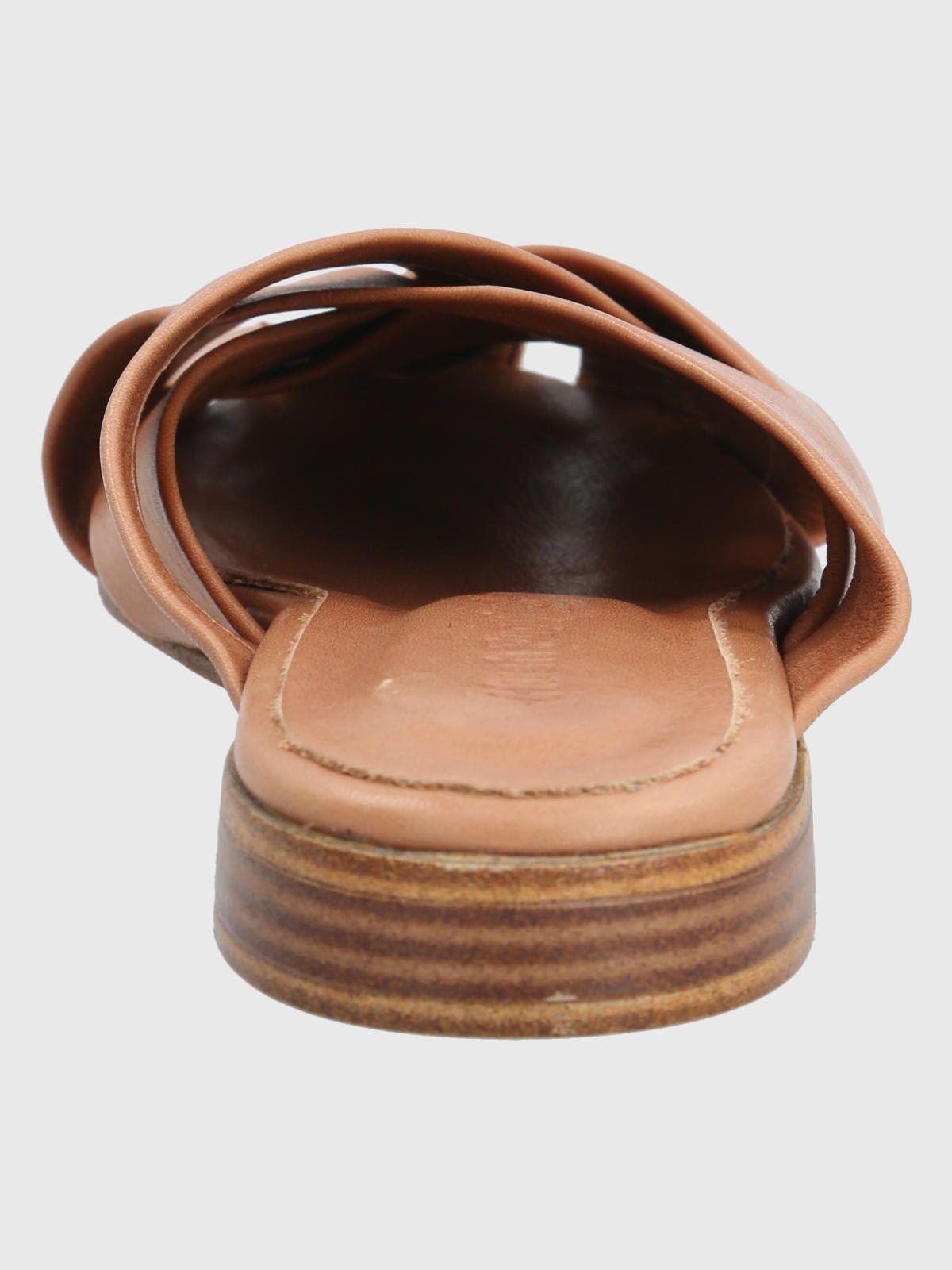 Sueco Cuero Café Mujer Breno -5