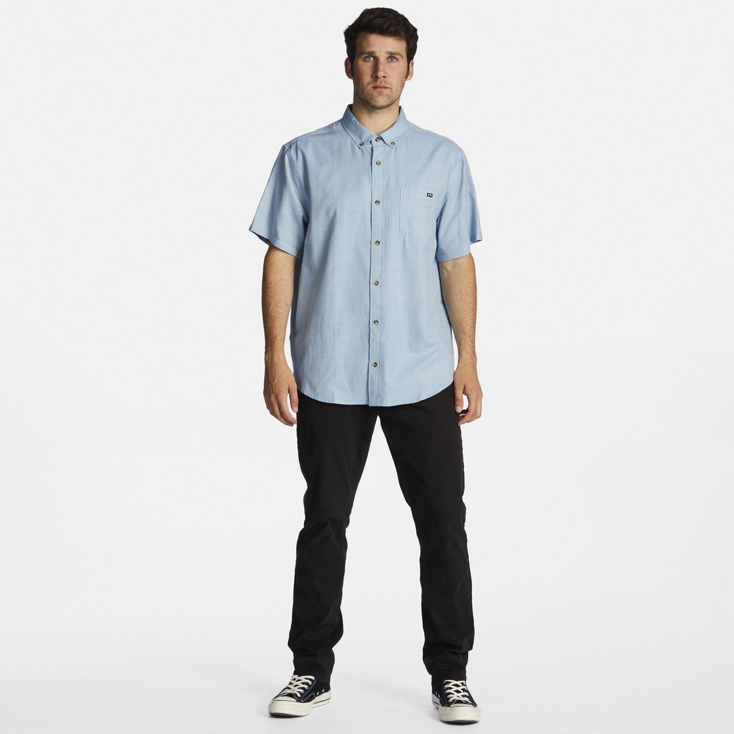 Camisa M/C Hombre All Day M Wvtp Celeste-5