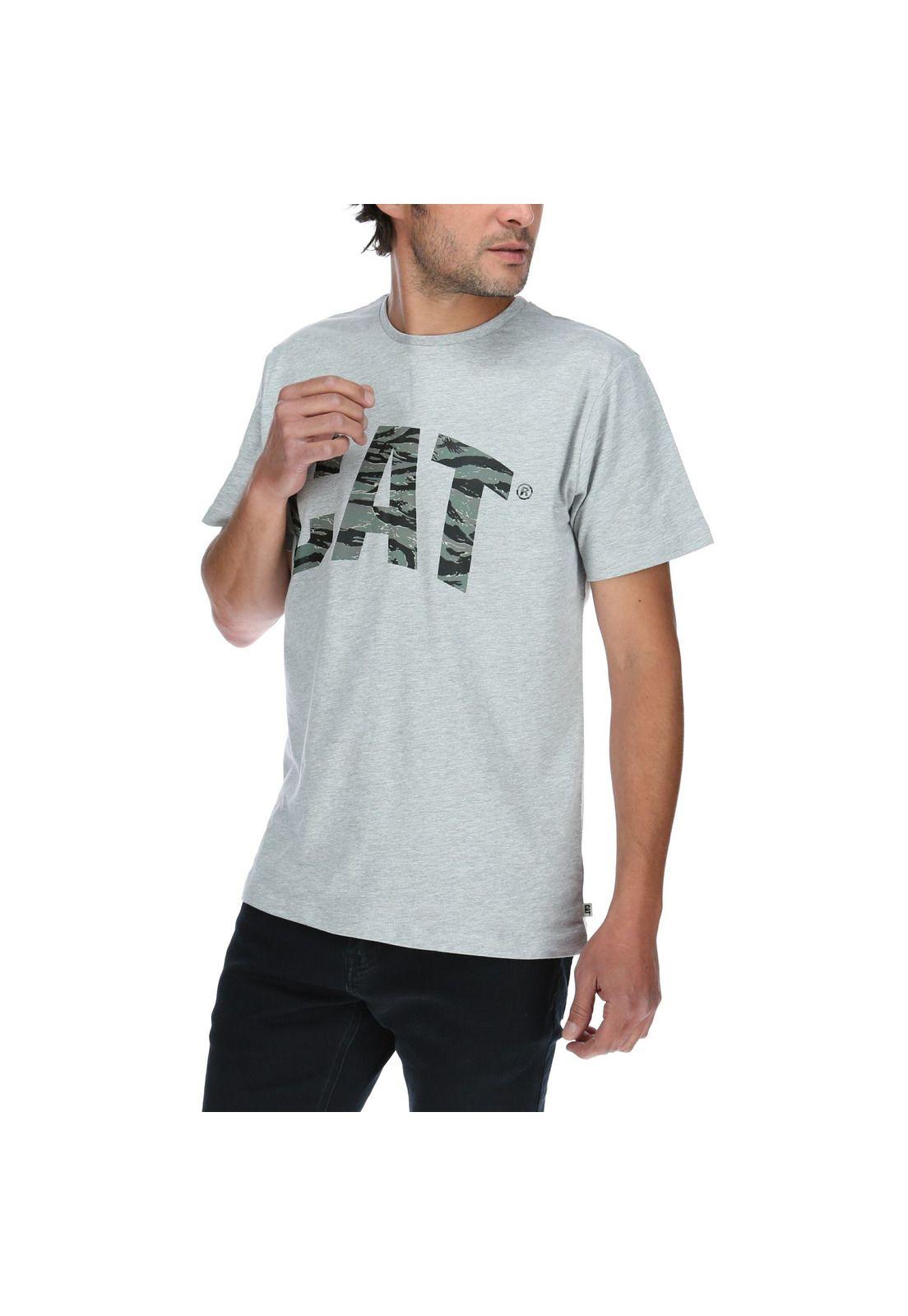 Polera Mc Hombre Camo Cat Tee Gris-0