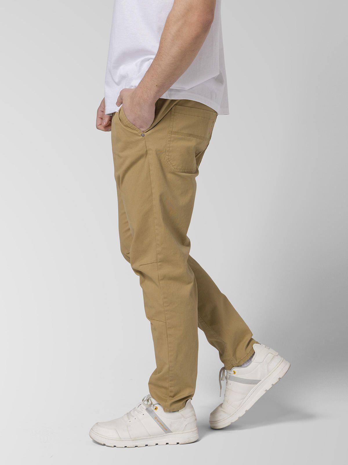 Pantalón Twill Hombre Stretch Utility Beige-4