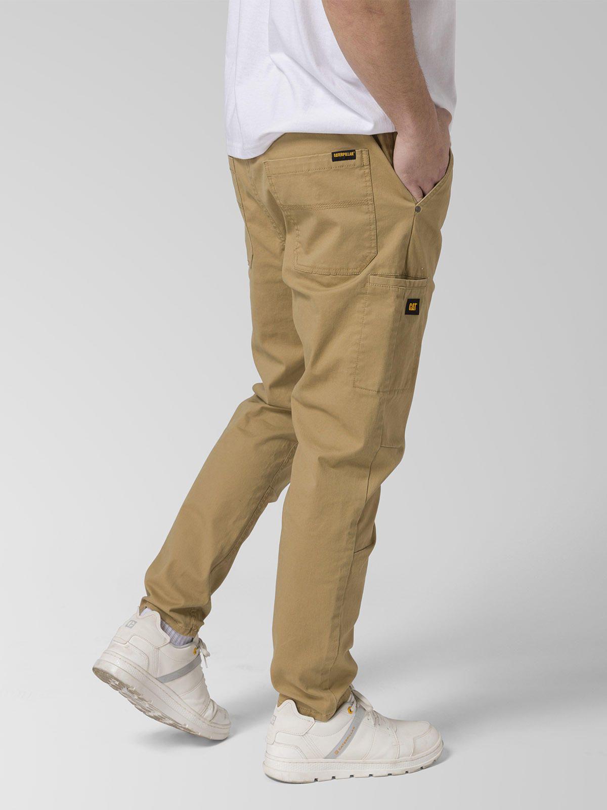 Pantalón Twill Hombre Stretch Utility Beige-6