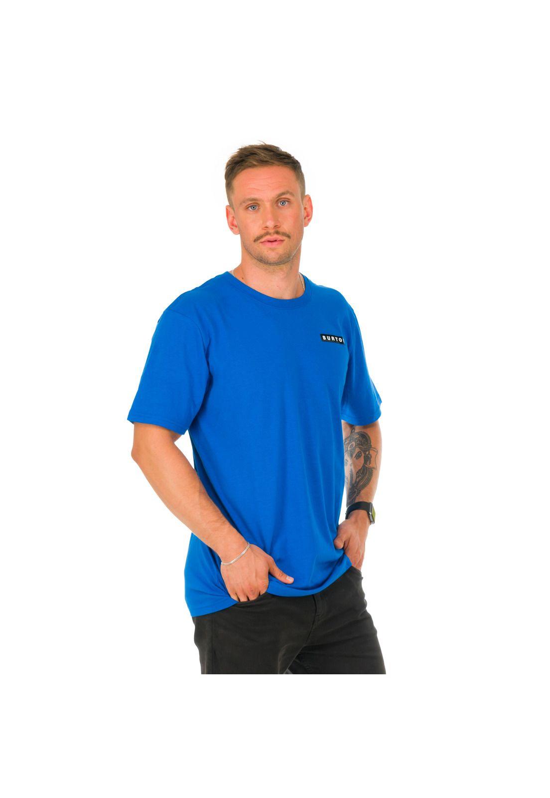 Polera M/C Hombre Chill Logo Azul -3