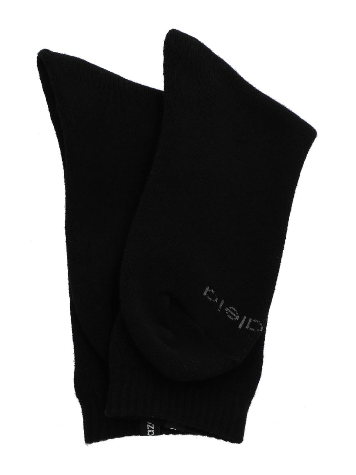 Calcetín Algodón Mujer Heavy Knit Negro-2