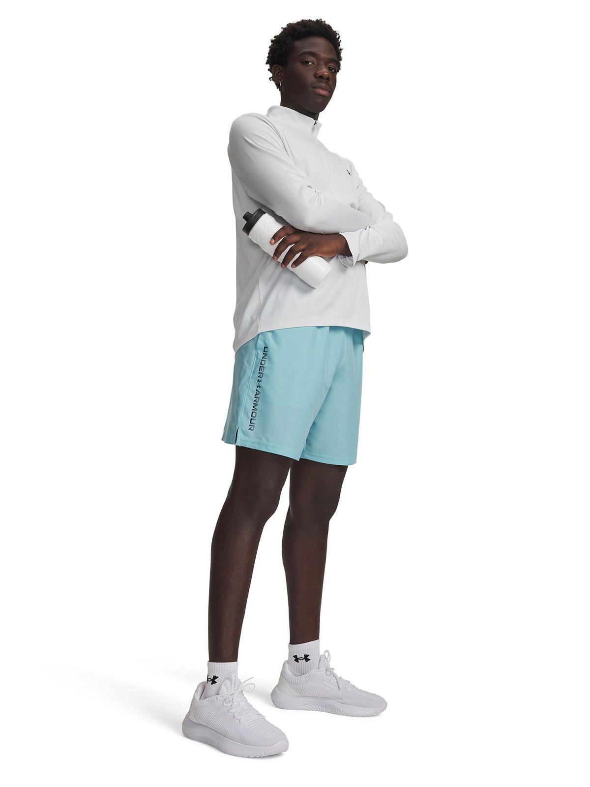 Short Azul Hombre Tech Woven Wordmark-3