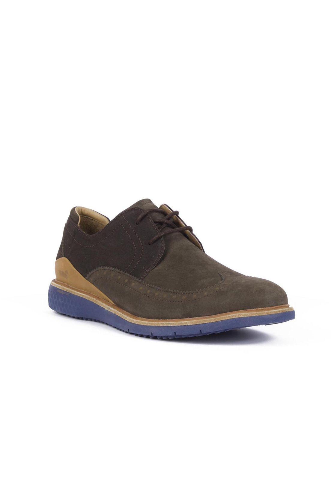 Zapato Cuero Hampstead Chocolate Hombre Rockford-1