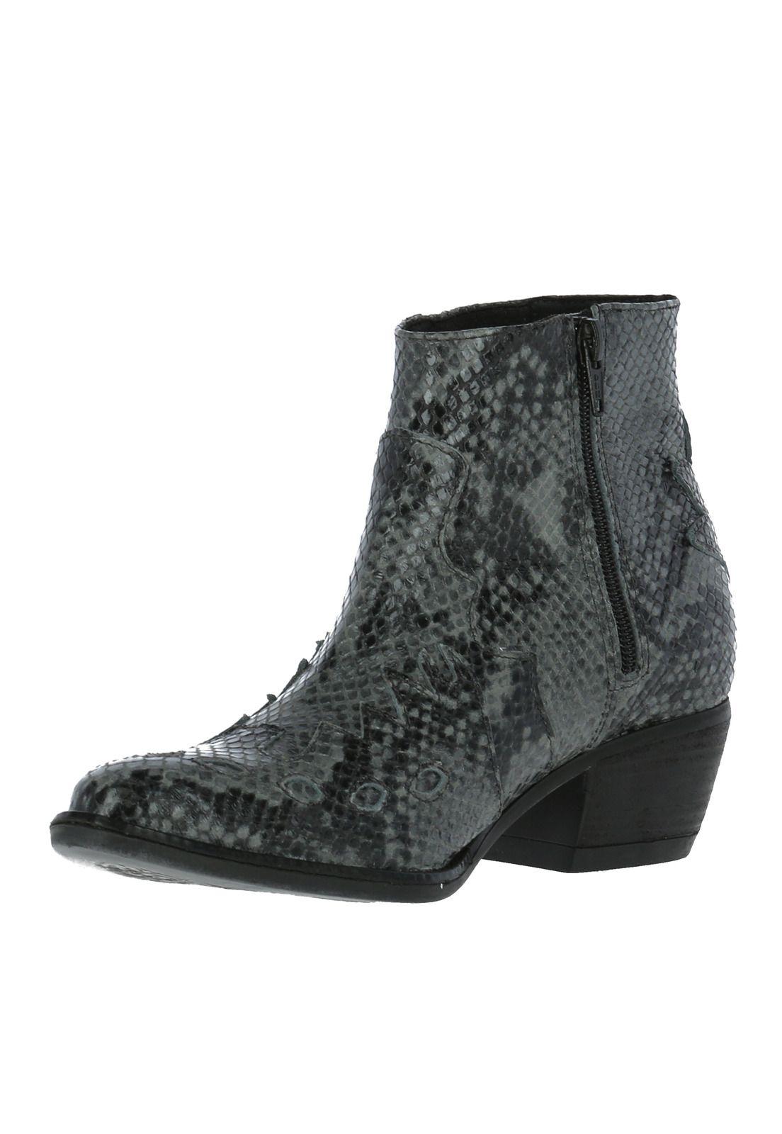 Botin Cuero Mujer Leia Gris-1