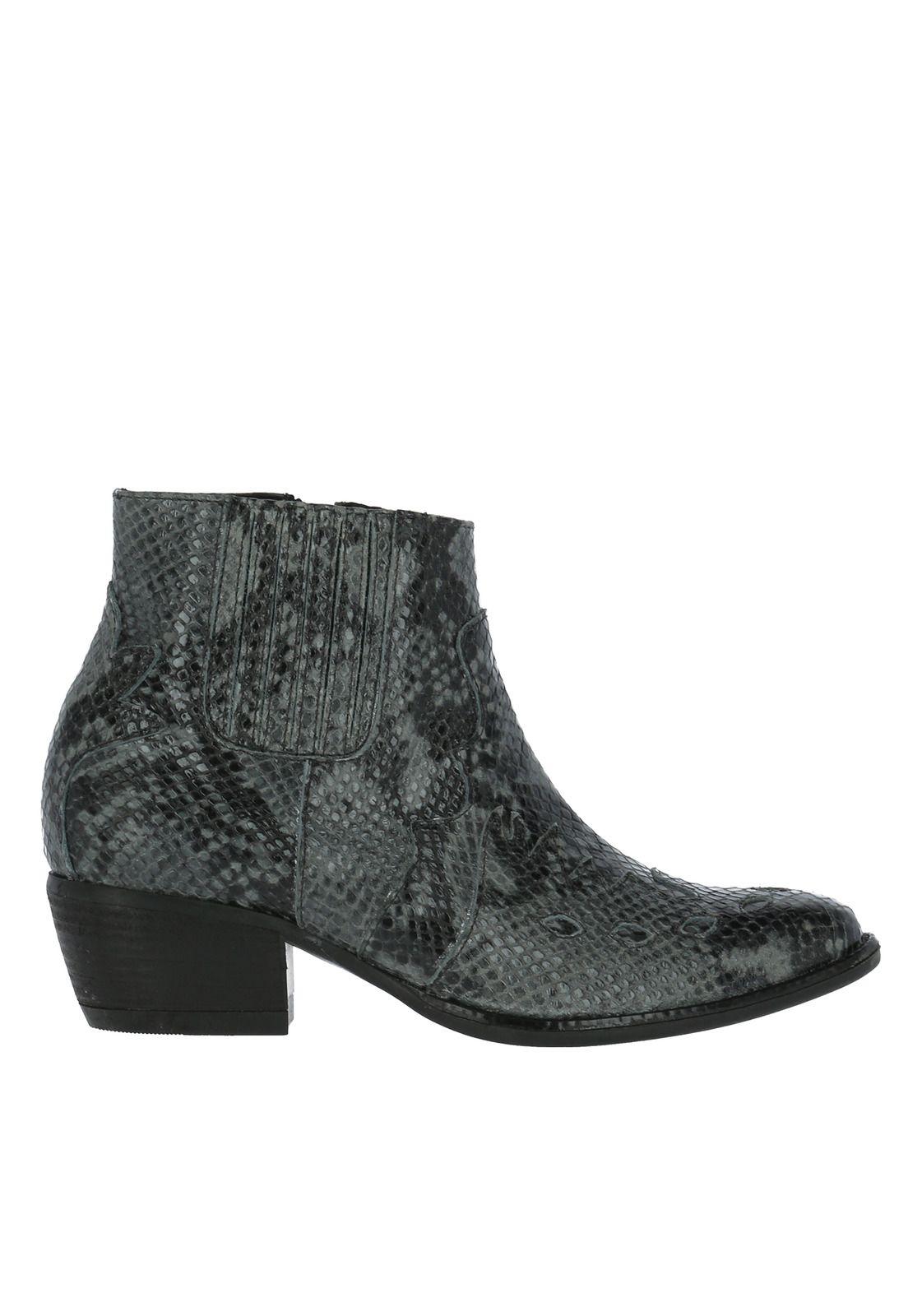 Botin Cuero Mujer Leia Gris-2