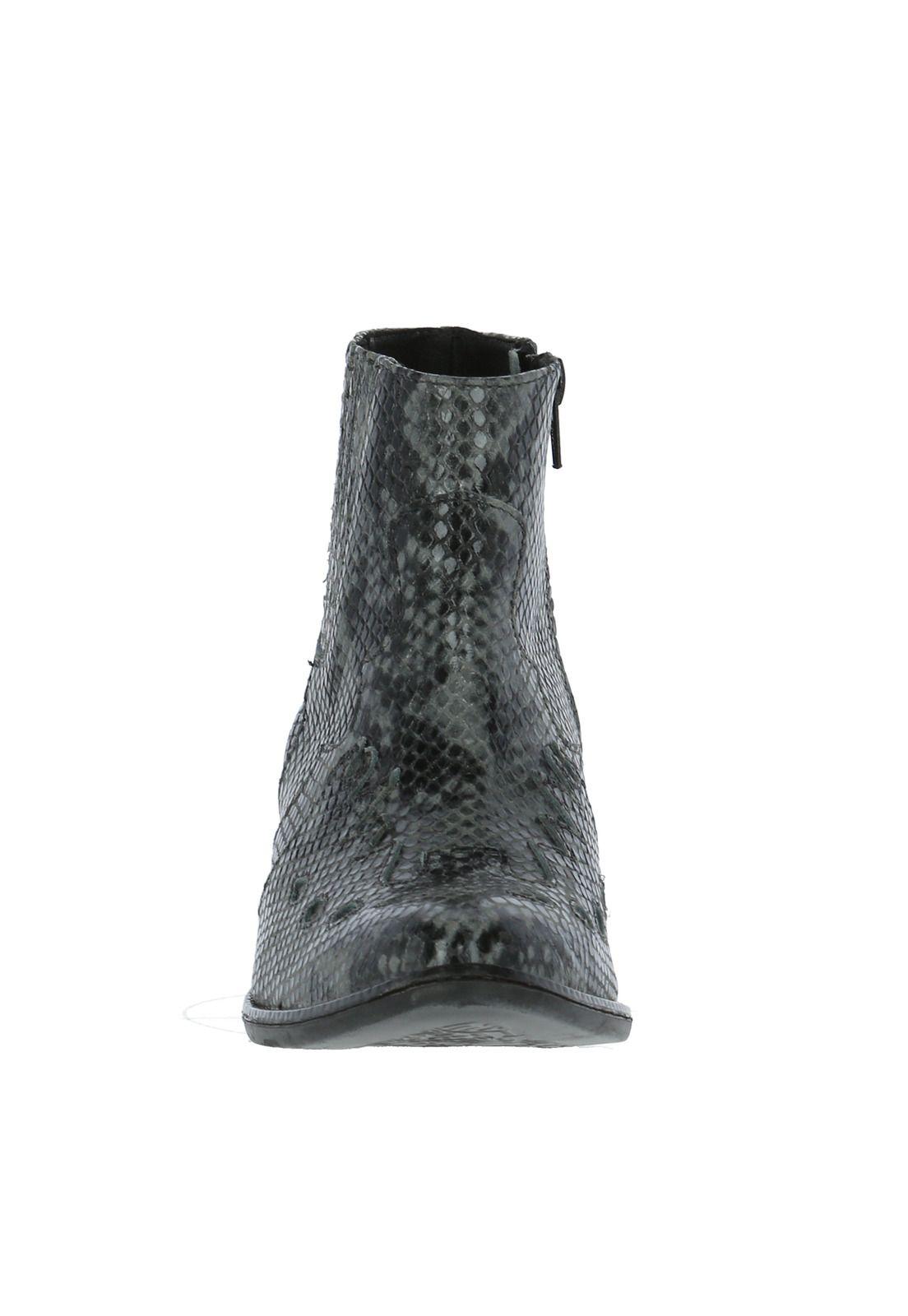 Botin Cuero Mujer Leia Gris-4