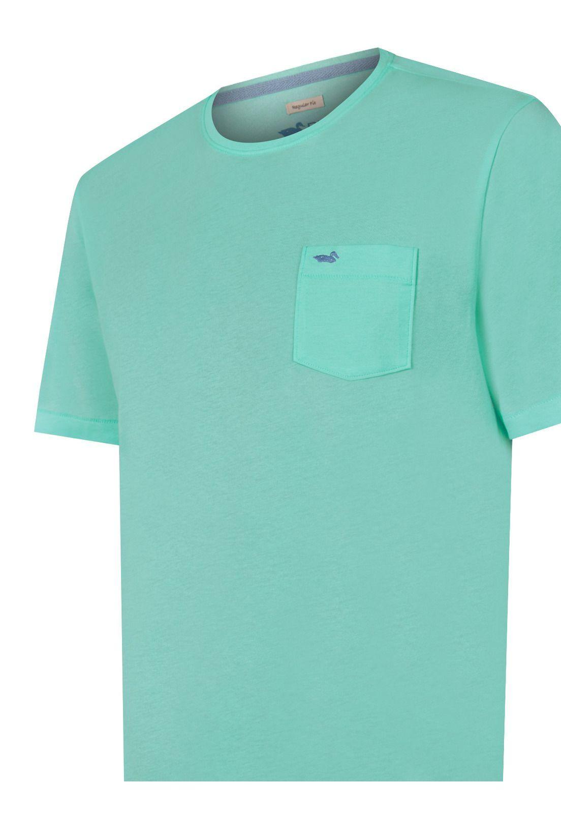 Polera Algodón Orgánico Verde Basic Hombre -3