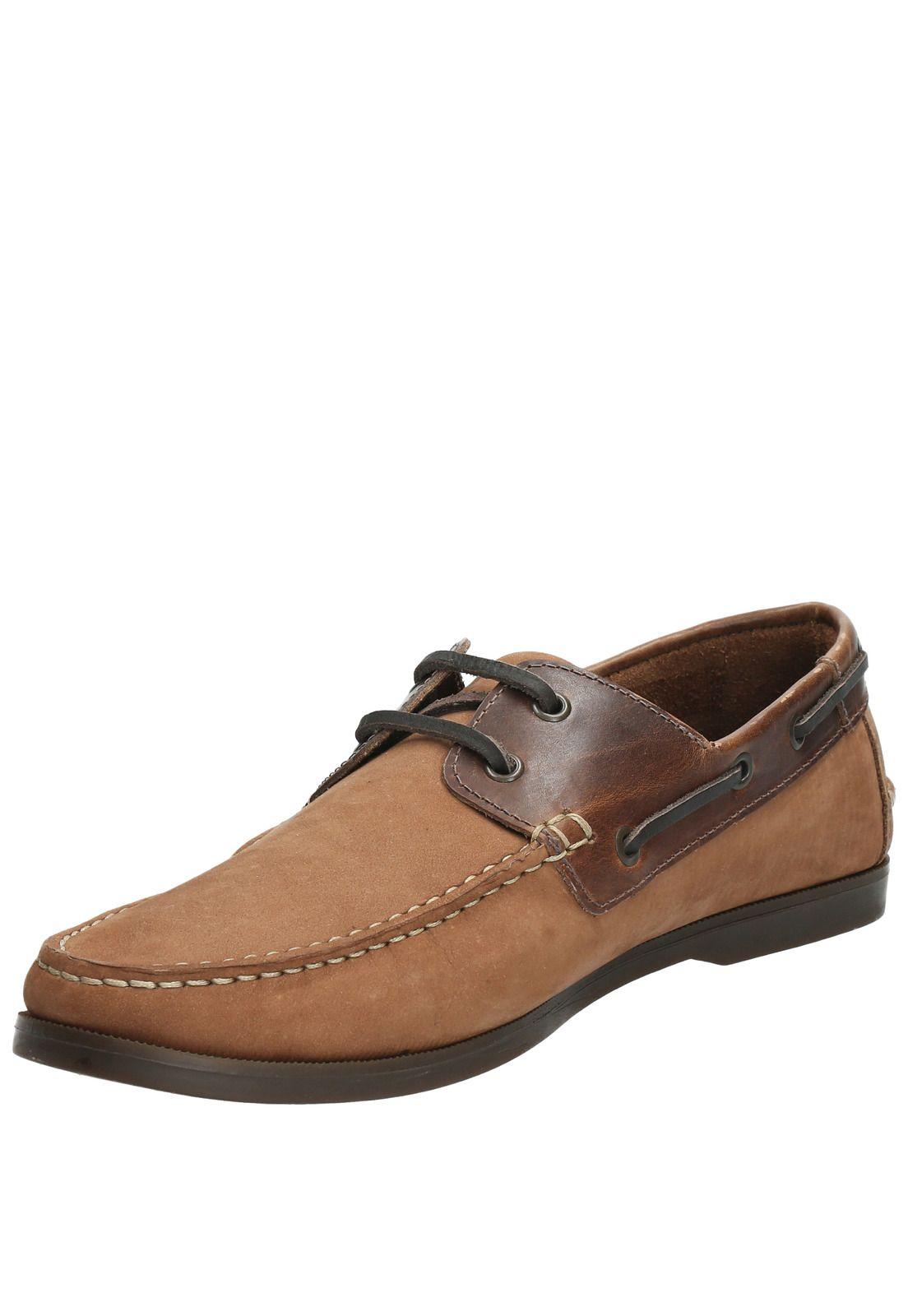 Zapato Cuero Hombre Costa Café Claro-4