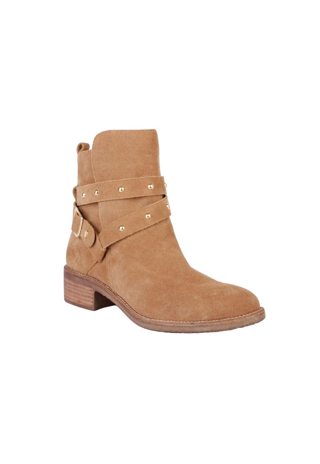 Botin Cuero Aitana Beige-0
