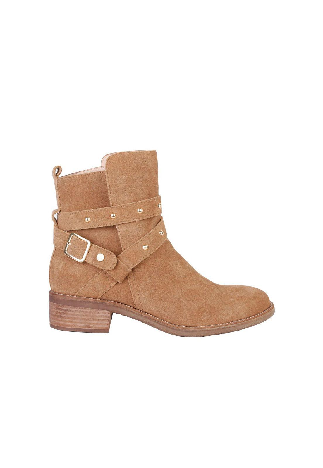 Botin Cuero Aitana Beige-1