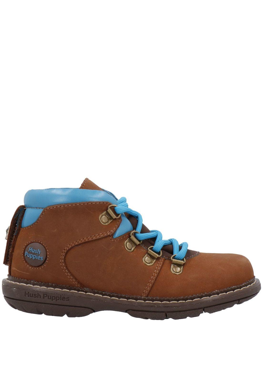 Botin Cuero Niño New 101 Tri Café-1