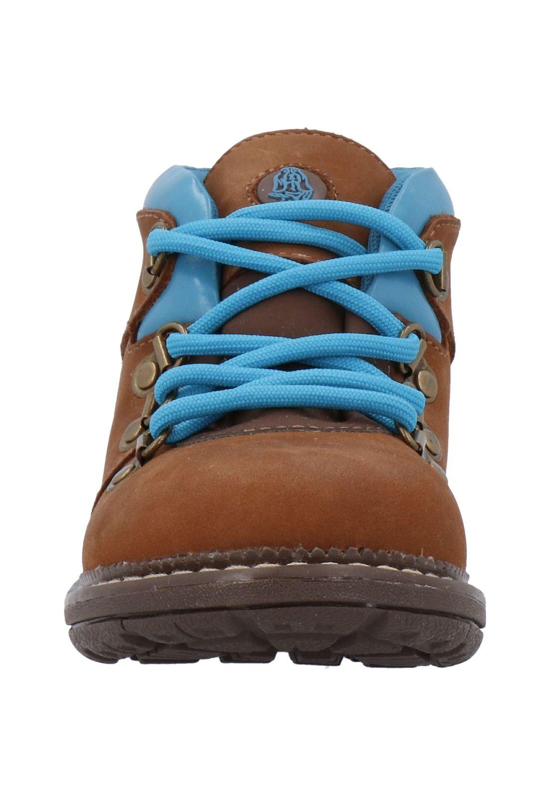 Botin Cuero Niño New 101 Tri Café-2