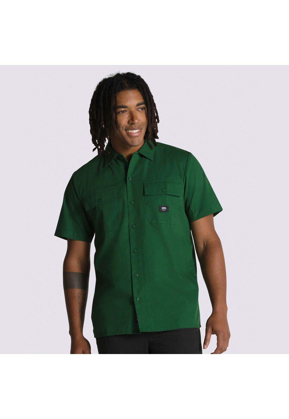 Polera Manga Corta Smith Ss Shirt Verde Hombre-0