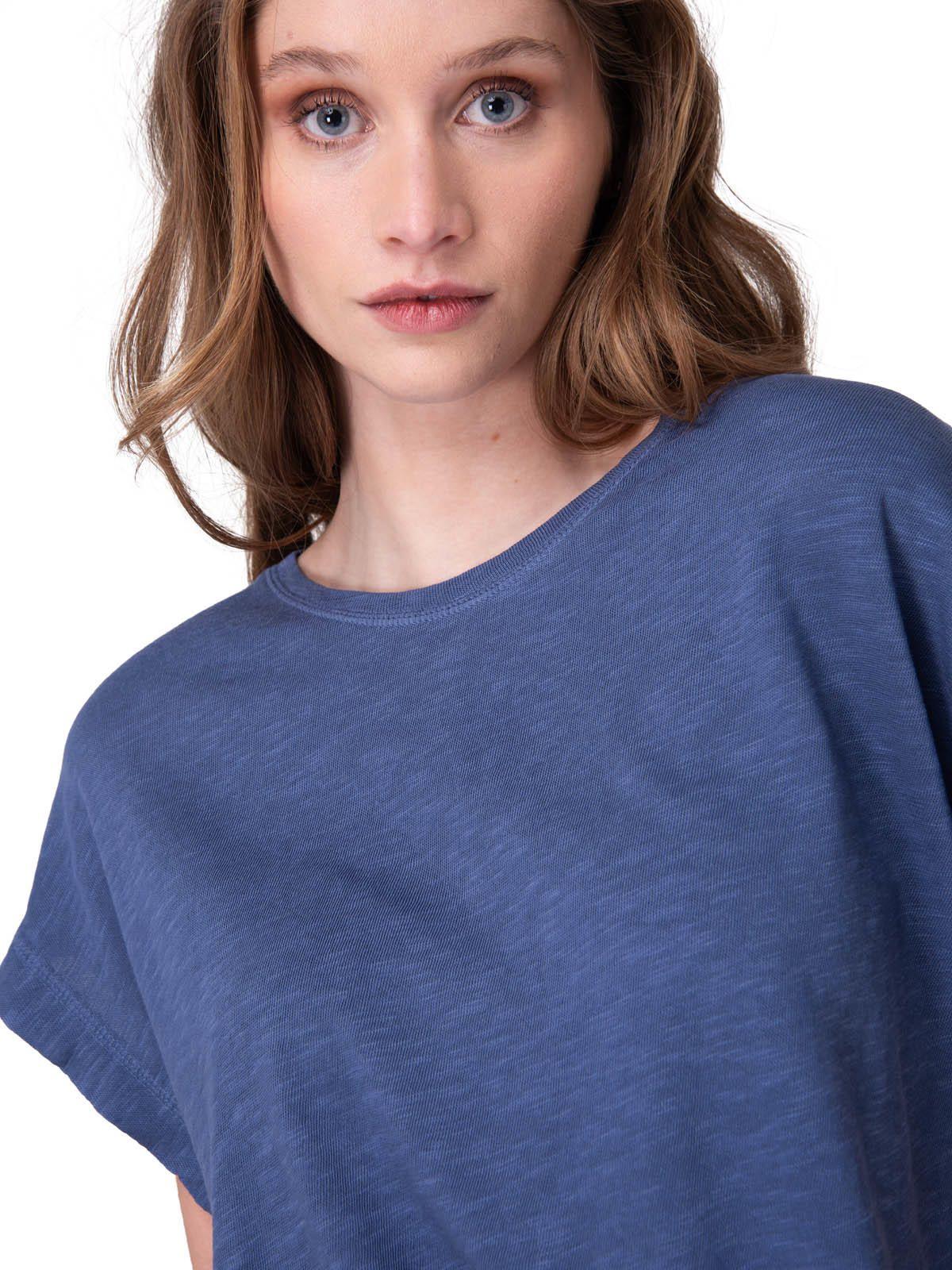 Polera Manga Corta Slub Knit Fashion To Hombre Azul-4