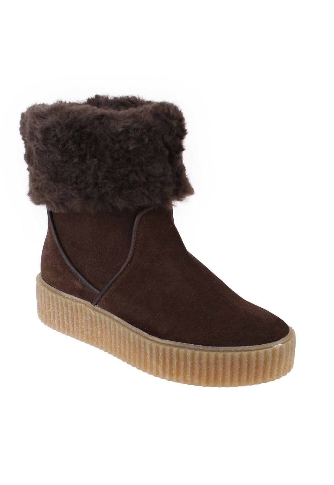 Bota Cuero Mujer Geraldine Café-0