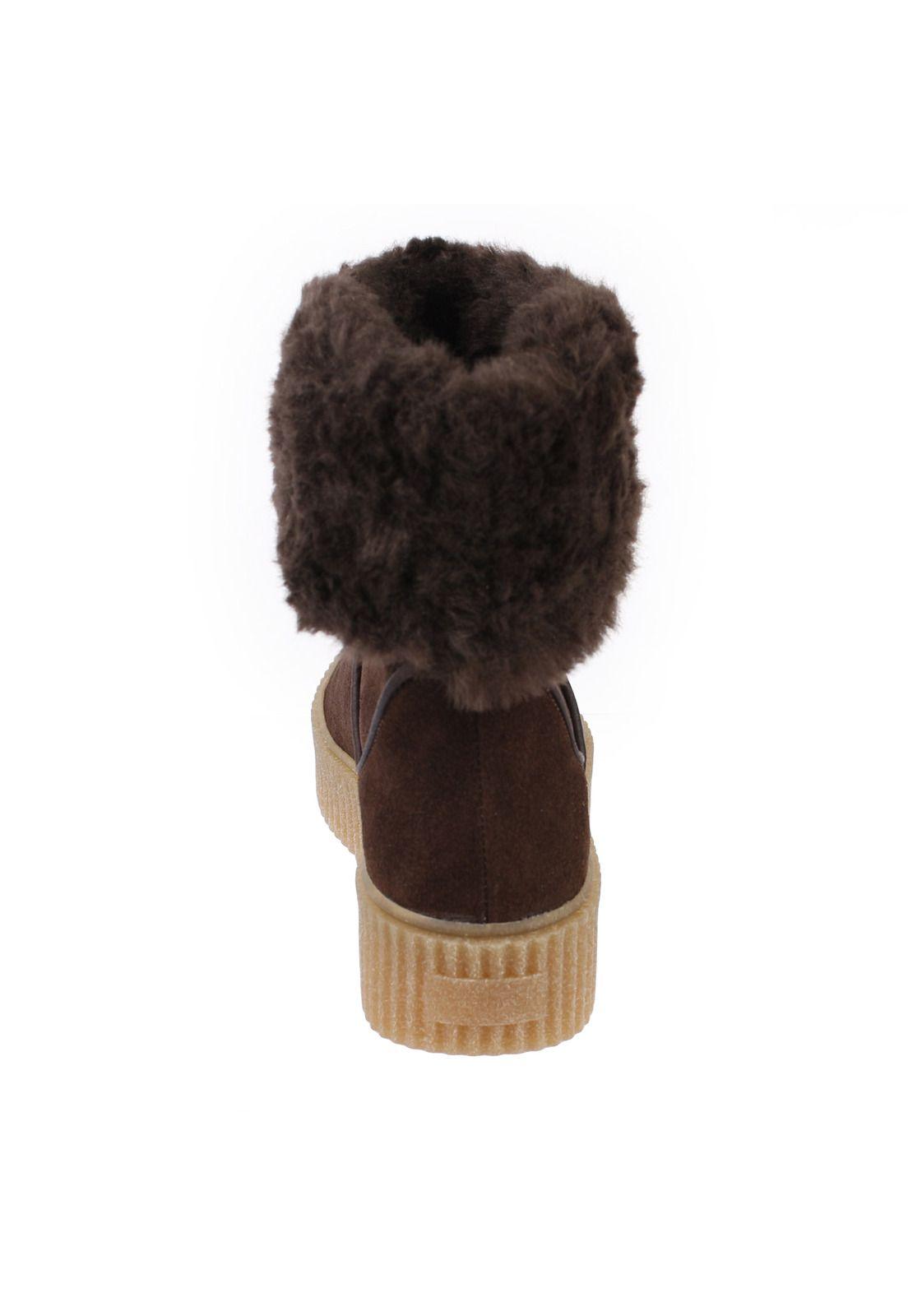 Bota Cuero Mujer Geraldine Café-4