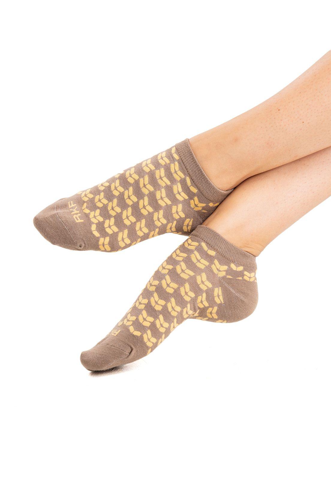 Calcetín Mujer Ped Duot Café-1